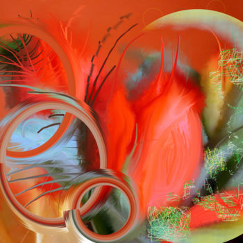 Digitale Kunst mit dem Titel "Four saison" von Marc Bulyss, Original-Kunstwerk, Digitale Malerei