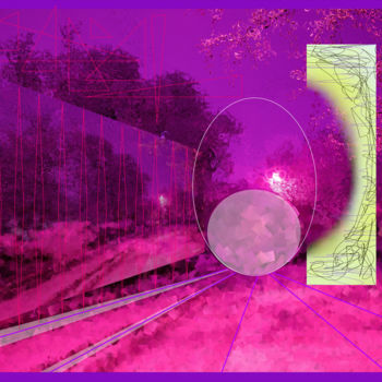Arts numériques intitulée "Purple Winters" par Marc Bulyss, Œuvre d'art originale, Peinture numérique