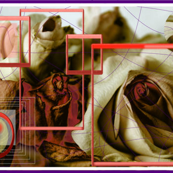 Digital Arts titled "Roses" by Marc Bulyss, Original Artwork, Digital Painting