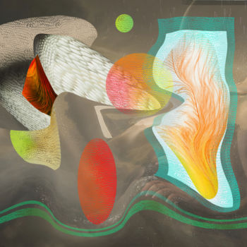 Arts numériques intitulée "The Ultime Orgasme…" par Marc Bulyss, Œuvre d'art originale, Peinture numérique