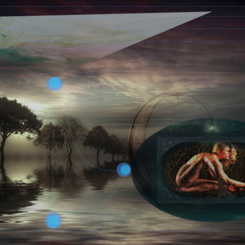Цифровое искусство под названием "The God created  Wo…" - Marc Bulyss, Подлинное произведение искусства, Цифровая живопись