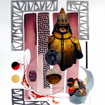 Collages titled "Ming Dinasty" by Marc Bulyss, Original Artwork, Collages