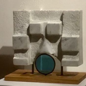 Sculpture titled "tetecub.jpg" by Marc Chauvin, Original Artwork, Stone