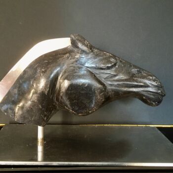 Sculpture intitulée "Horsetet 2" par Marc Chauvin, Œuvre d'art originale, Pierre