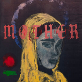 Pintura intitulada ""mother"" por Marc E. Des Rosiers, Obras de arte originais, Acrílico Montado em Armação em madeira