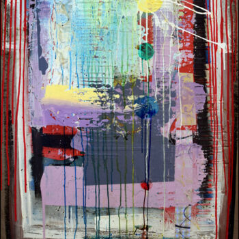Painting titled "Tableau 11" Pigment…" by Marc Escorihuela, Original Artwork, Acrylic