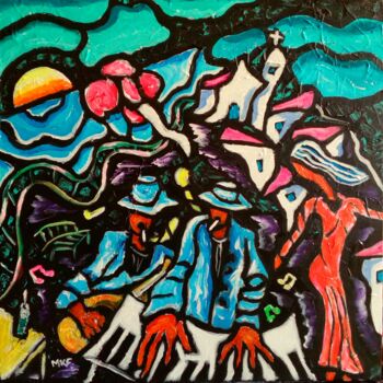 Pintura titulada "Fiesta." por Marc Felix, Obra de arte original, Acrílico