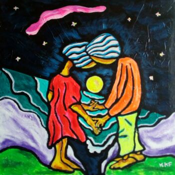 Pintura titulada "Separados." por Marc Felix, Obra de arte original, Acrílico