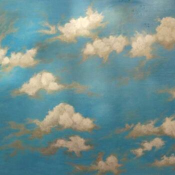 Картина под названием "ciel 4" - Marc-François Rouxel, Подлинное произведение искусства
