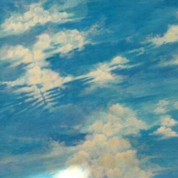 Painting titled "ciel 6" by Marc-François Rouxel, Original Artwork