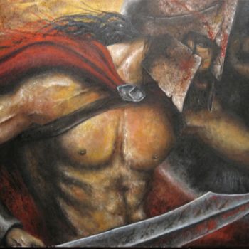 Painting titled "300" by Marc Haumont, Original Artwork, Oil