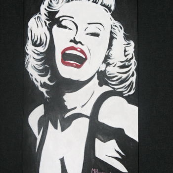 Peinture intitulée "Marilyn" par Marc Haumont, Œuvre d'art originale, Acrylique