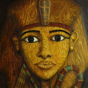 Peinture intitulée "Ramsès II" par Marc Haumont, Œuvre d'art originale, Huile