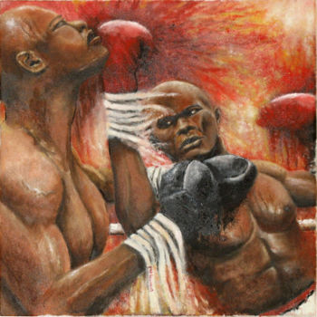 제목이 "Boxe / boxing"인 미술작품 Marc Haumont로, 원작, 기름