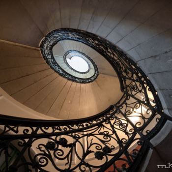 Fotografia intitulada "escalier design" por Marc Knecht Photographe, Obras de arte originais, Fotografia Não Manipulada