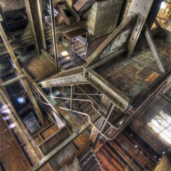 Fotografía titulada "Escher, urbex" por Marc Knecht Photographe, Obra de arte original, Fotografía no manipulada