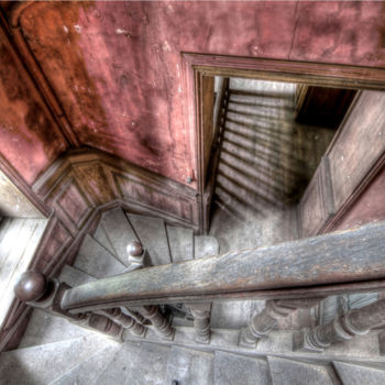 Фотография под названием "escalier urbex" - Marc Knecht Photographe, Подлинное произведение искусства, Не манипулируемая фот…