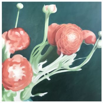 Peinture intitulée "Floral 4" par Marc Palluy, Œuvre d'art originale, Huile