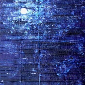 Peinture intitulée "Le jean de la lune" par Marc Paluch, Œuvre d'art originale, Huile