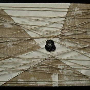 Картина под названием "Le moulin de Don Qu…" - Marc Paluch, Подлинное произведение искусства, Текстильное волокно