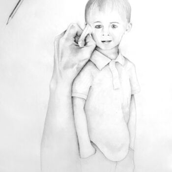 Drawing titled "Isaac" by Marc St-Jean, Original Artwork, Pencil