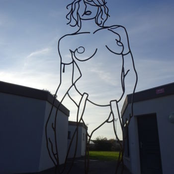 Sculpture intitulée "Hanna Before" par Marc Terrade, Œuvre d'art originale, Métaux