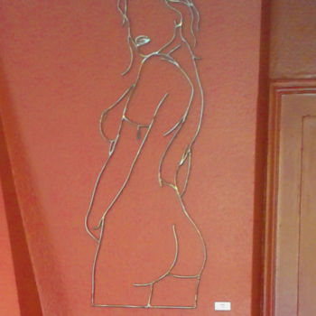 Skulptur mit dem Titel "Anaïs" von Marc Terrade, Original-Kunstwerk, Metalle