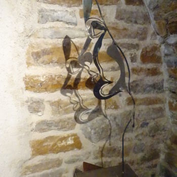 Sculpture intitulée "Amma" par Marc Terrade, Œuvre d'art originale, Métaux