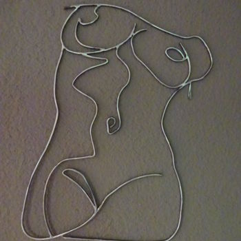 Skulptur mit dem Titel "Hommage à Pablo" von Marc Terrade, Original-Kunstwerk, Metalle