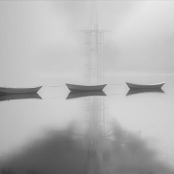 Photographie intitulée "Magic Lake" par Marc Vandermeer, Œuvre d'art originale, Photographie numérique