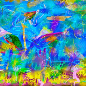 Arte digital titulada "A Sea of Dreams" por Marc Vandermeer, Obra de arte original, Pintura Digital