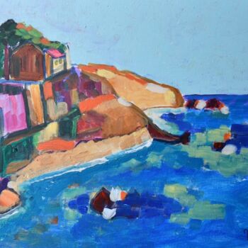 Картина под названием "Collioure" - Marc Vichet, Подлинное произведение искусства, Акрил
