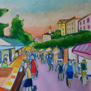 Painting titled "Vieux Nice" by Marc Vichet, Original Artwork, Acrylic