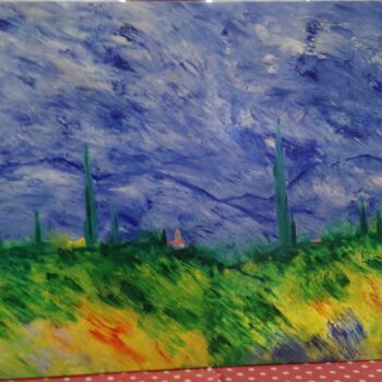 Картина под названием "La Chapelle" - Marc Vincent, Подлинное произведение искусства, Масло