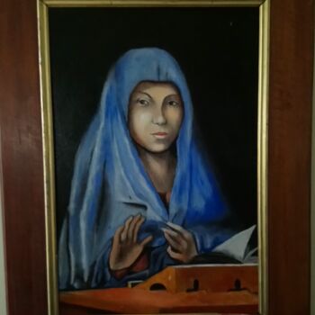 Pintura titulada "La Vierge de l'anno…" por Marc Vincent, Obra de arte original, Oleo