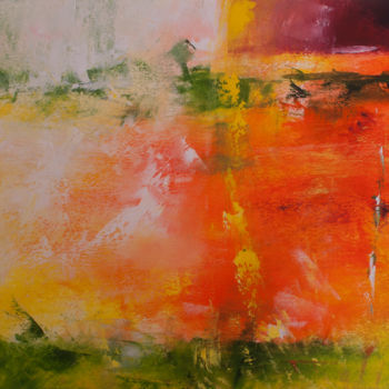 Peinture intitulée "Etude terre en furie" par Vuillermoz Marc, Œuvre d'art originale, Huile
