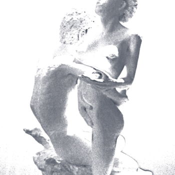 Sculpture titled "héro & léandre" by Marc De Lassus Saint-Geniès, Original Artwork