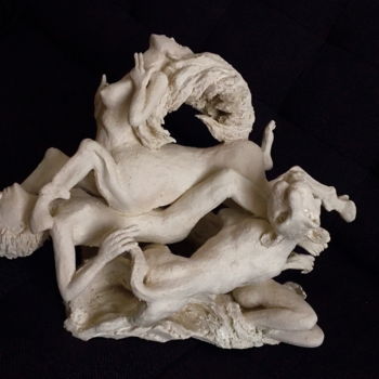 Sculptuur getiteld "faune sauvage marc…" door Marc De Lassus Saint-Geniès, Origineel Kunstwerk