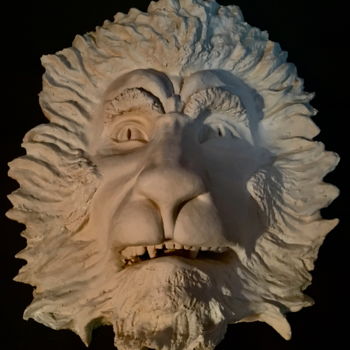 Sculpture intitulée "lion marc de lassus" par Marc De Lassus Saint-Geniès, Œuvre d'art originale, Argile