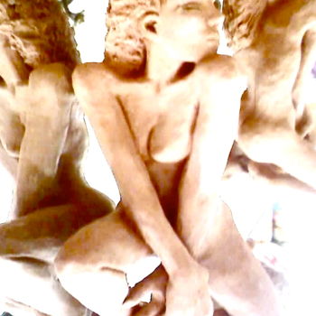 Sculptuur getiteld "au commencement" door Marc De Lassus Saint-Geniès, Origineel Kunstwerk