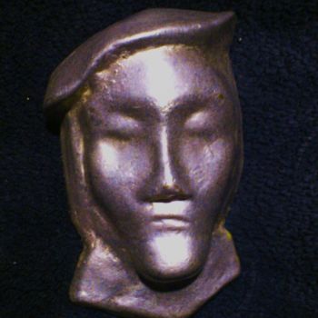 Sculpture titled "Visage." by Seraphin, Original Artwork, Metals