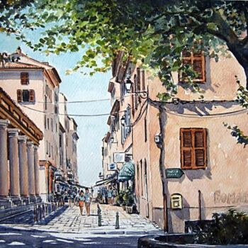 Painting titled "L'Ile Rousse  (Cors…" by Marcel Boos, Original Artwork