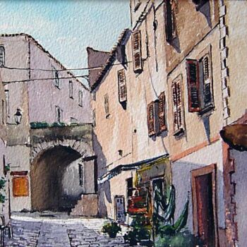 Painting titled "Rue Napoléon" by Marcel Boos, Original Artwork