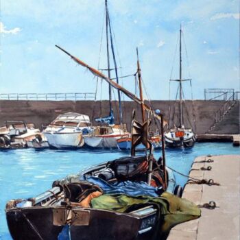 Peinture intitulée "Port de pêche du Cr…" par Marcel Boos, Œuvre d'art originale