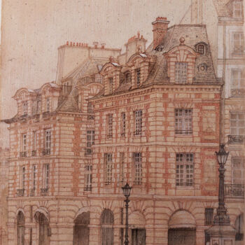 "PARIS-Entrée de la…" başlıklı Resim Marcel Duruflé tarafından, Orijinal sanat, Pastel Karton üzerine monte edilmiş