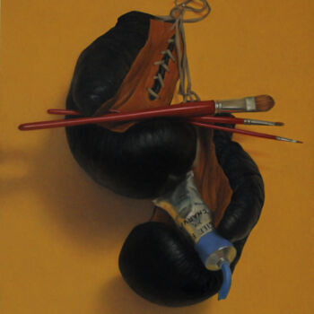 Картина под названием "PAIN-ting" - Marcel Franquelin, Подлинное произведение искусства, Масло