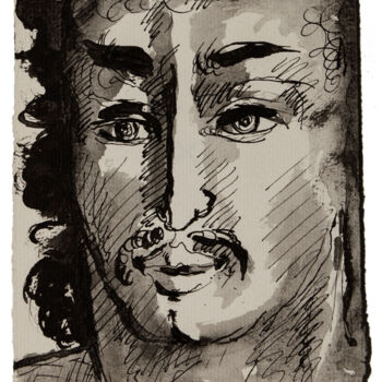 Drawing titled "David." by Marcel Mariono, Original Artwork, Ink