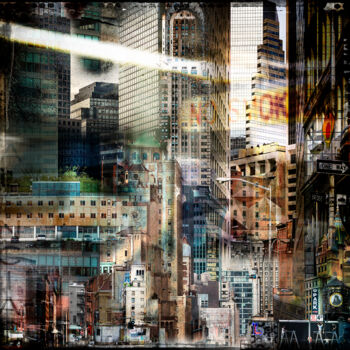 Фотография под названием "Dark City" - Marcel Nakache, Подлинное произведение искусства, Манипулированная фотография