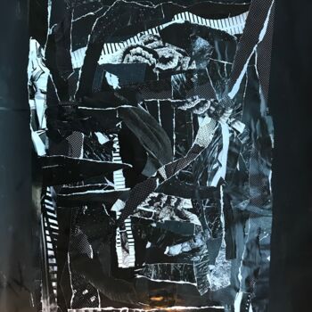 Collages intitolato "noir" da Atelier Marcele, Opera d'arte originale, Collages