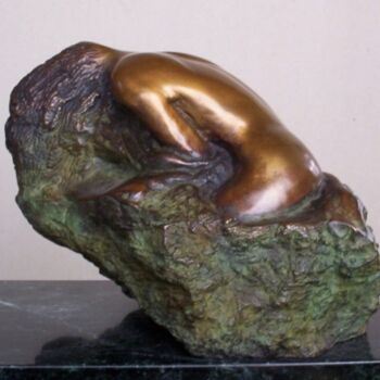 Sculpture intitulée "La baigneuse" par Marcelin Fortin, Œuvre d'art originale
